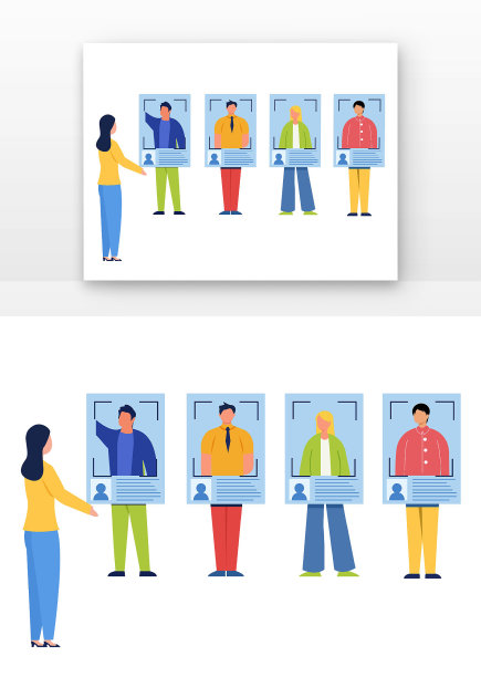 面试官进行员工选拔图片下载