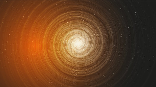 光螺旋黑洞在银河背景与银河系螺旋，宇宙和星空的概念设计，矢量图片下载