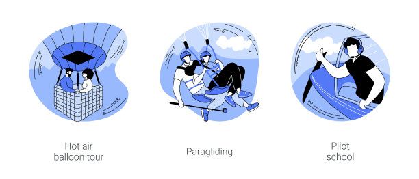 冒险假期活动孤立卡通矢量插图se图片下载