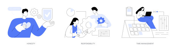 管理位置抽象概念矢量插图。图片下载