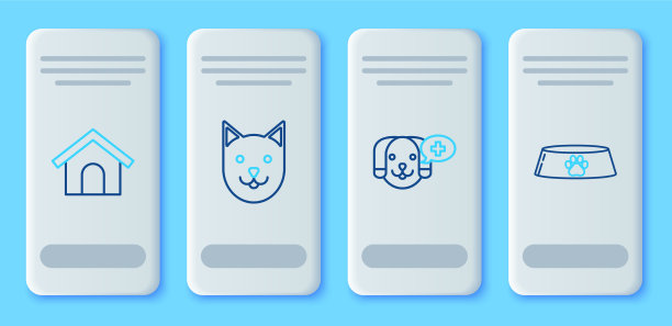 设行猫兽医诊所符号狗舍图片下载