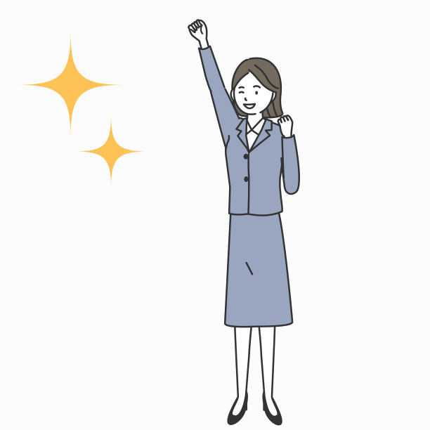 快乐的女商人，胜利地举起手臂图片下载