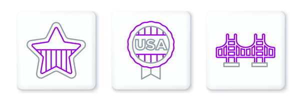 金门桥设线美国独立日图片下载