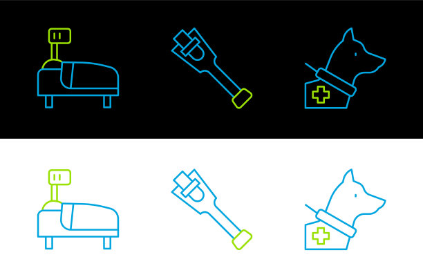 设导盲犬病床及假体图片下载