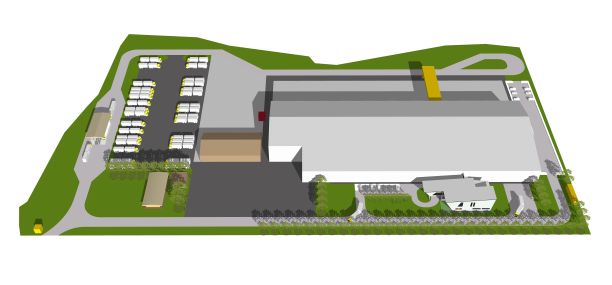 建筑工程三维插图图片下载