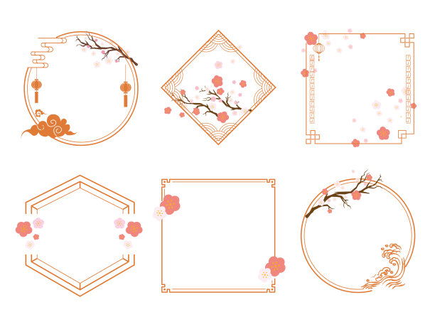 日本图案新年贺卡背景图片下载