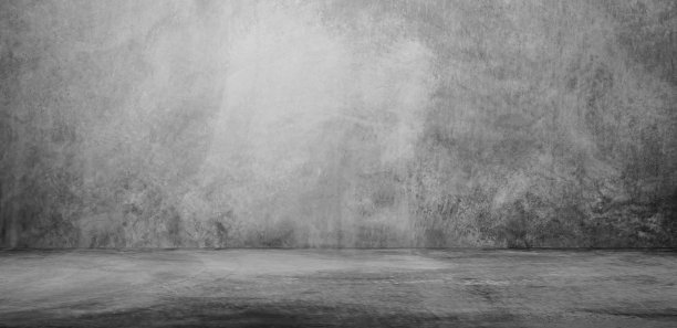 空墙灰色的房间，水泥工作室背景图片下载