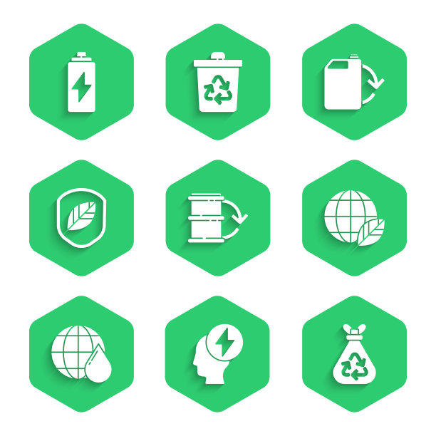 设置生态燃料桶头和电气标志图片下载