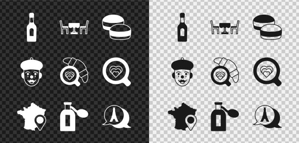 法式咖啡马卡龙饼干图片下载