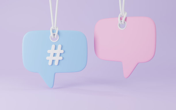 3D标签符号符号在语音泡泡图标或评论符号符号概念图片下载
