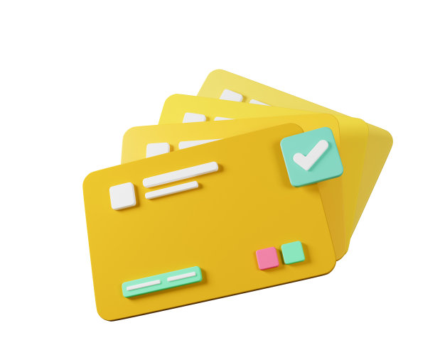 3D信用卡货币金融安全用于网上购物和支付，信用卡具有支付保护的概念。商务金融，电商购物求安全。3 d渲染图图片下载