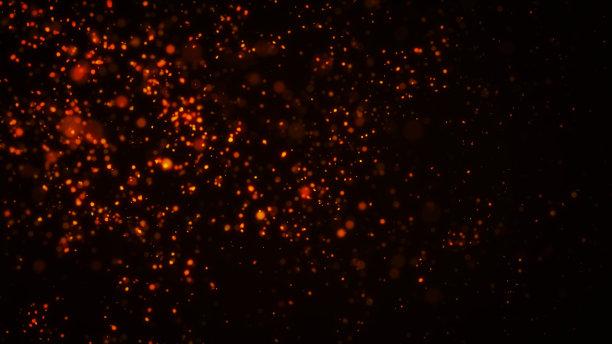 背景燃烧的火和火花图片下载