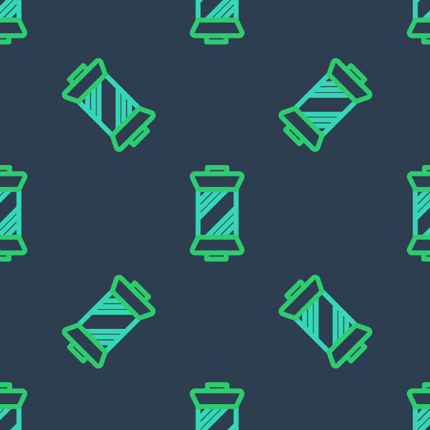 线轴图标上的线缝纫线隔离无缝图片下载