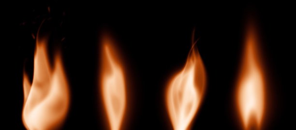 现实的火焰。蜡烛、火柴或篝火的火焰图片下载