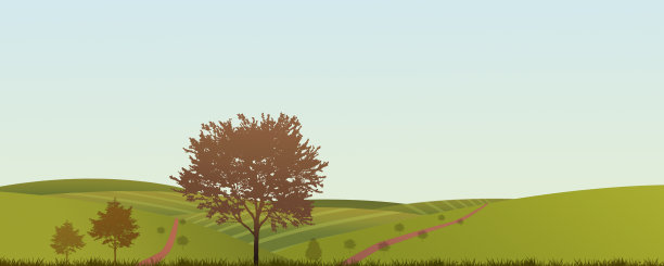 秋季景观横幅图片下载