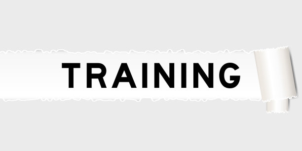 撕裂部分下有字训练的灰纸背景图片下载