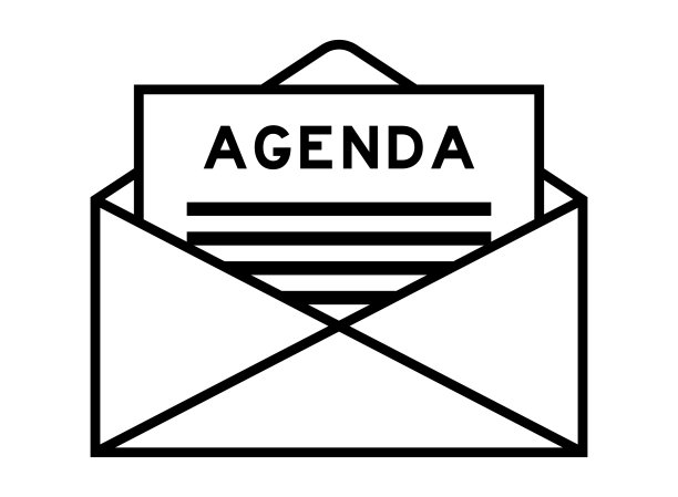 信封和信件签名，以字议程为标题图片下载