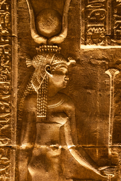 丹德拉神庙墙面浮雕（埃及，奎纳）图片下载