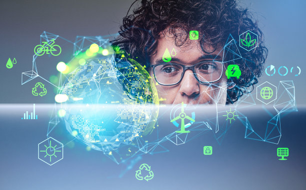 商人肖像和地球全息图与资源hud，技术图片下载