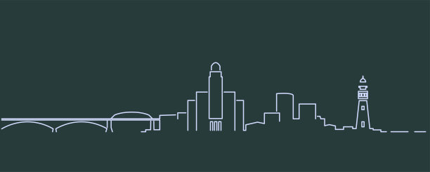 布法罗单线天际线概况图片下载