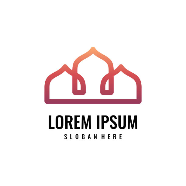 伊斯兰清真寺模板设计图片下载