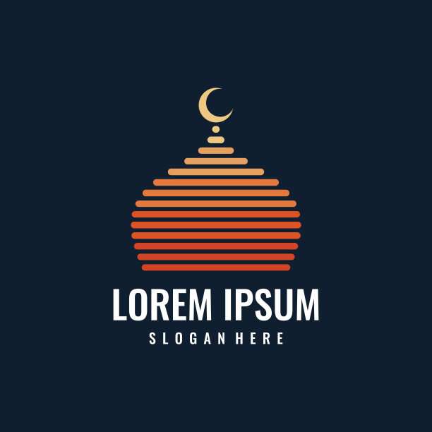 伊斯兰清真寺模板设计图片下载