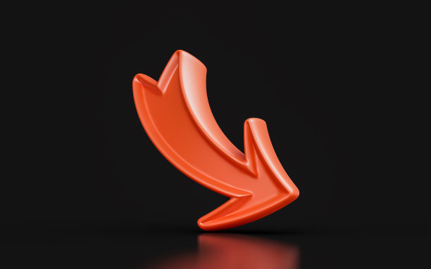 箭头标志在黑暗背景3d渲染概念的方向道路地图图片下载