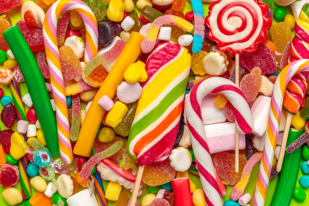 混合糖果的特写图片下载