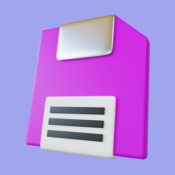 程式化的3D软盘内存插图图片下载