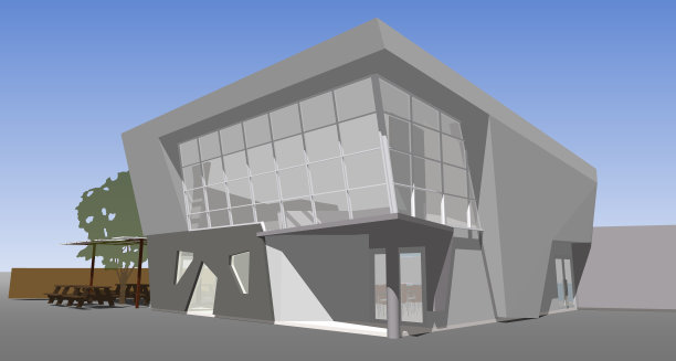 建筑工程三维插图图片下载