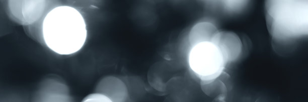 模糊的灯光，灰色，深蓝色抽象背景横幅图片下载