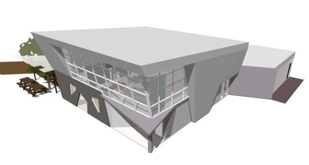 建筑工程三维插图图片下载