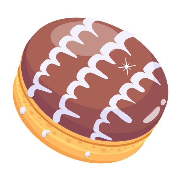 华夫饼干的现代扁平图标图片下载