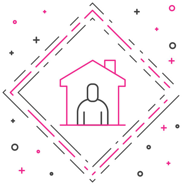 线避难所无家可归的图标孤立在白色图片下载