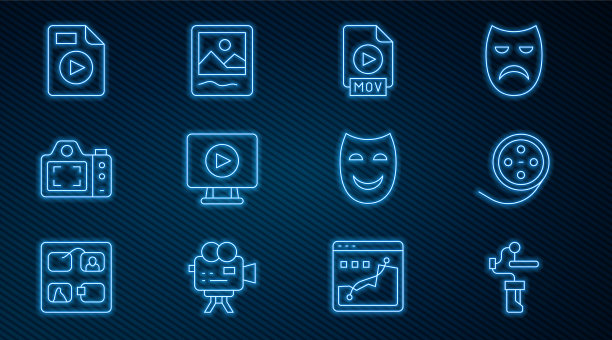 为相机胶片卷设置线框架稳定器图片下载