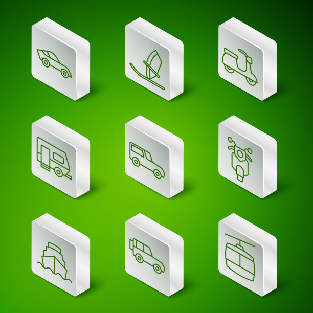 设线缆车，越野车，房车露营图片下载