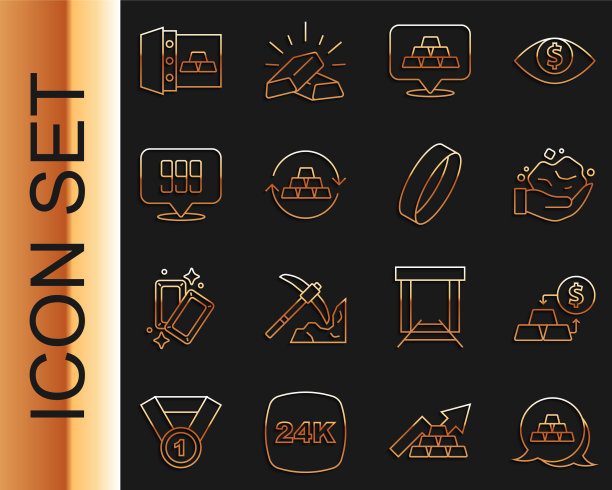 设线金条兑换货币金块24k图片下载