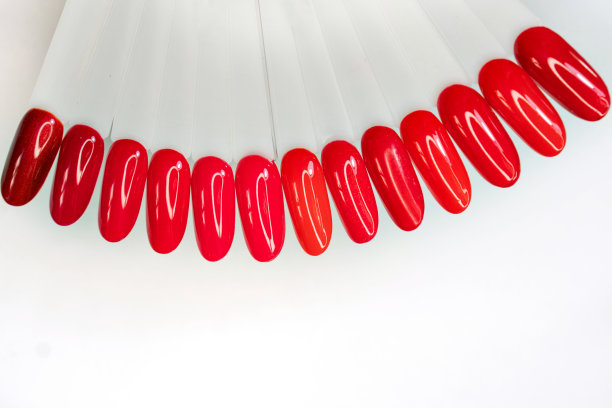 红色指甲油调色板图片下载