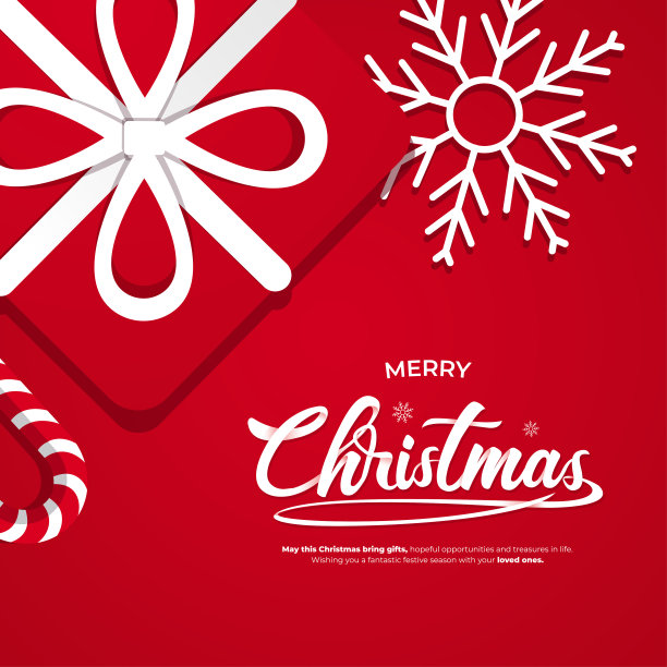 圣诞快乐模板插图图片下载