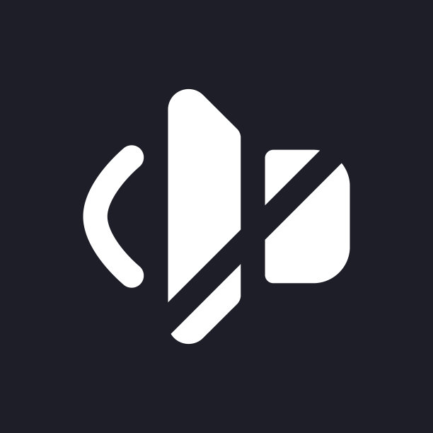 静音声音暗模式字形ui图标图片下载