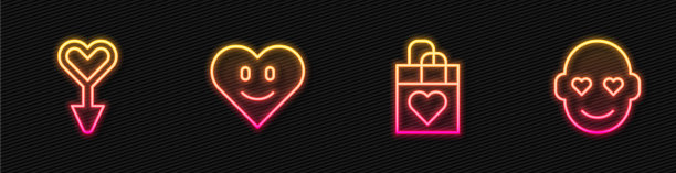 设线购物袋与心女性性别图片下载