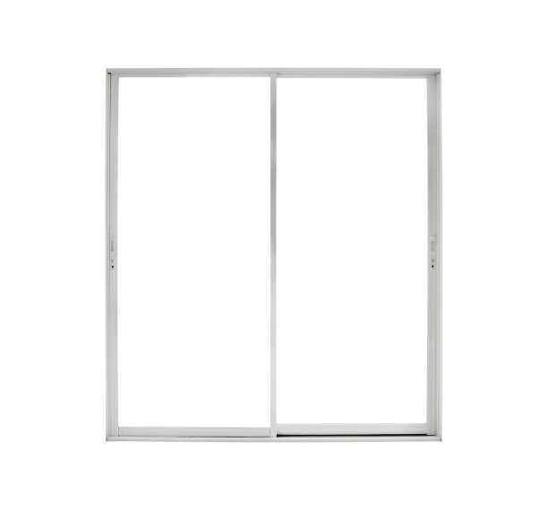 真正的现代住宅门框孤立在白色背景图片下载