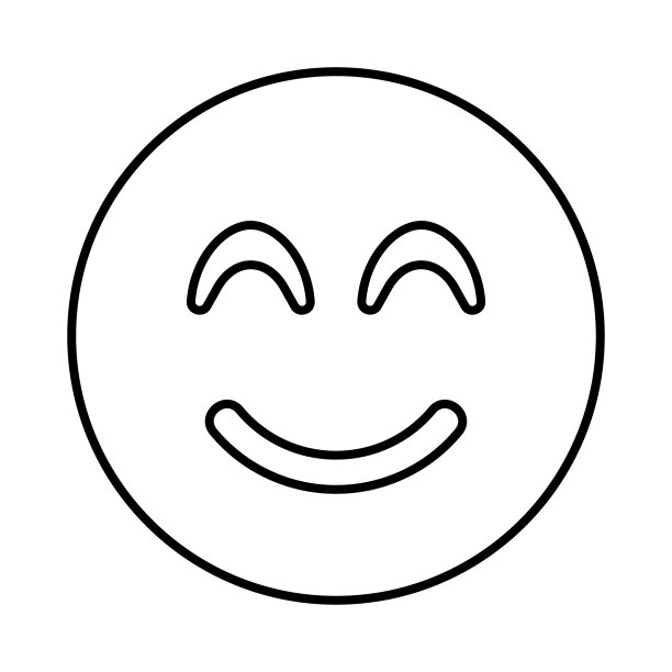 微笑光束表情符号图标图片下载