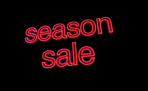 霓虹灯文字季大甩卖图片下载