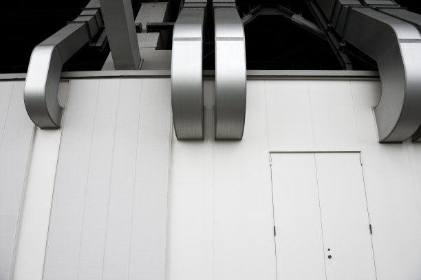 大型建筑的通风管道图片下载