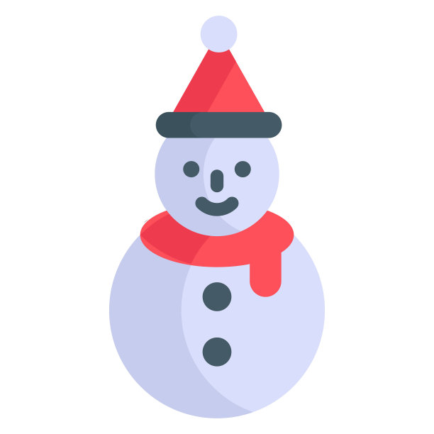 雪人的图标，圣诞节和庆祝活动。平的符号集合。可编辑的矢量设计图片下载
