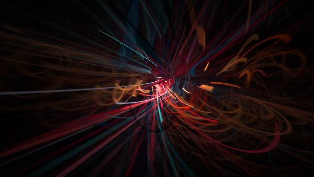 数字抽象背景。云技术，大数据计算，发光元素。三维演示图片下载