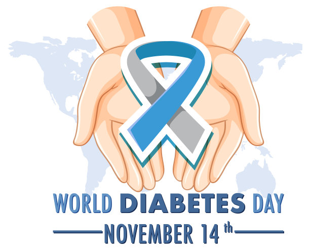 世界糖尿病日标志设计图片下载