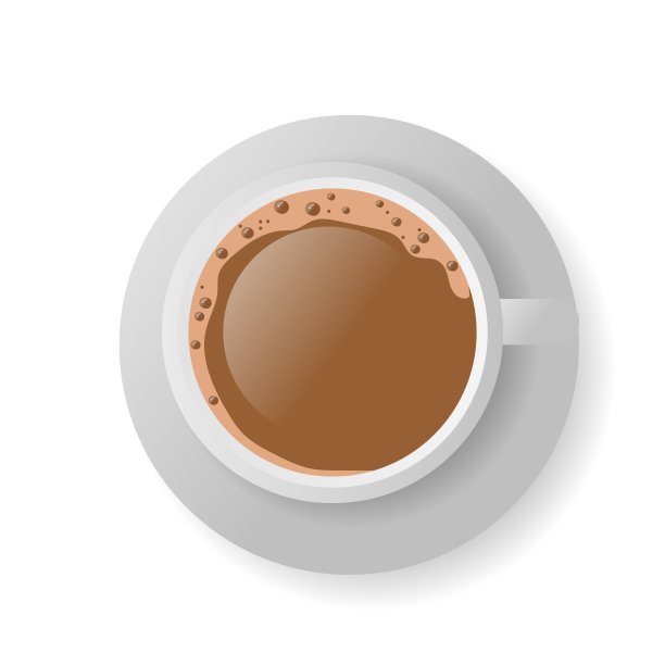 顶部的白色咖啡杯与泡沫图片下载