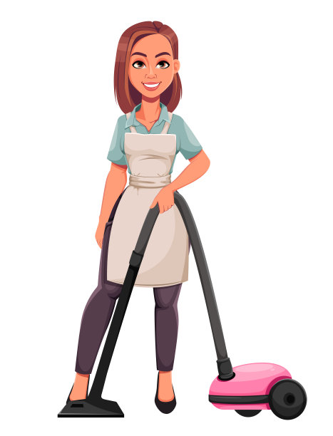 家庭主妇的概念，年轻漂亮时髦的女人图片下载